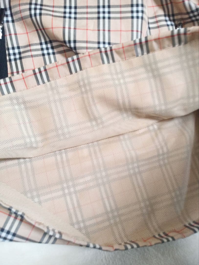 美品　BURBERRY　ハーフジップアップ　ジャケット　ノバチェック　Lサイズ
