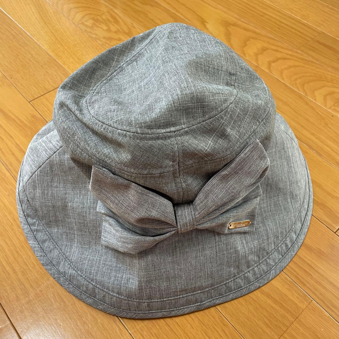 【タグ付き】芦屋ロサブラン　リボンハット　グレー