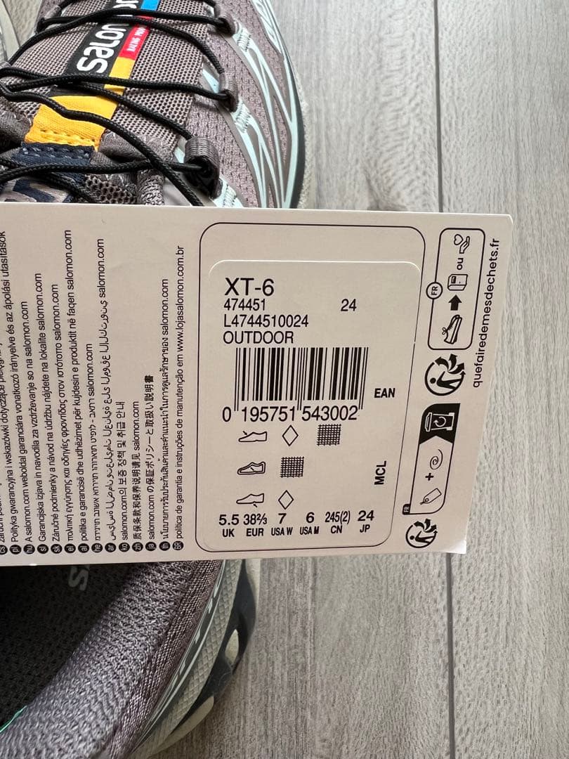 靴 salomon xt-6 plum kitten india ink