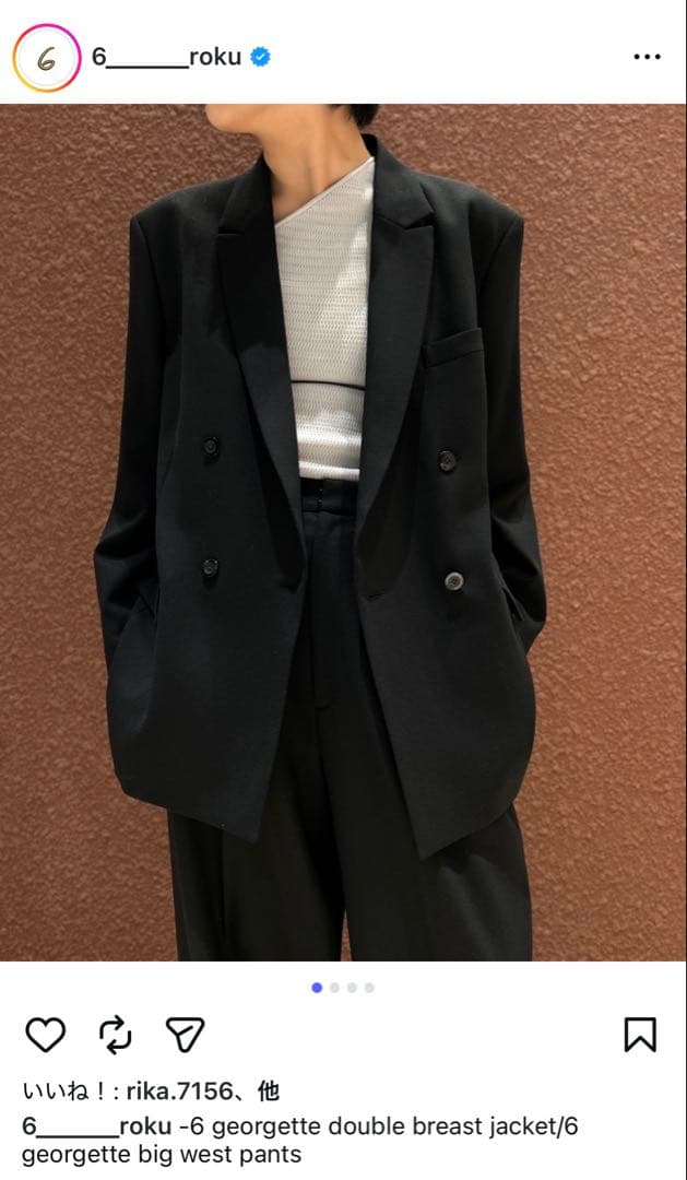 6 roku ette double ジャケット