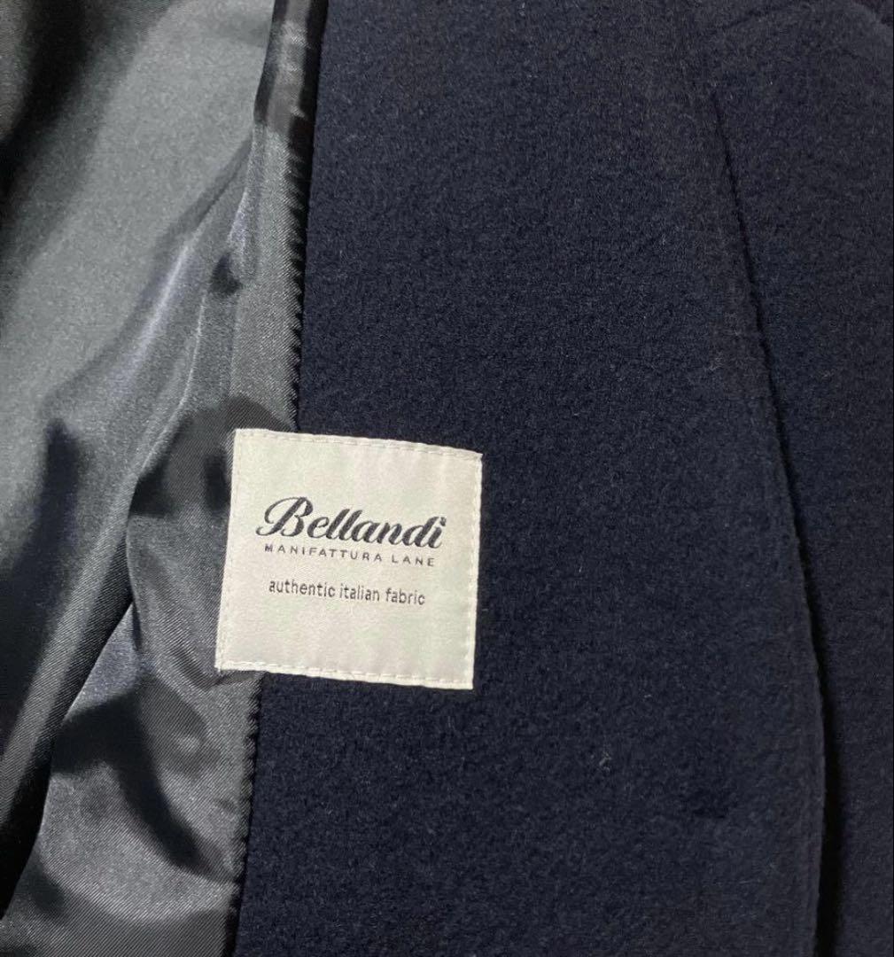 新品タグ付き　INDIVI インディヴィ ノーカラーチェスターコート　ネイビー