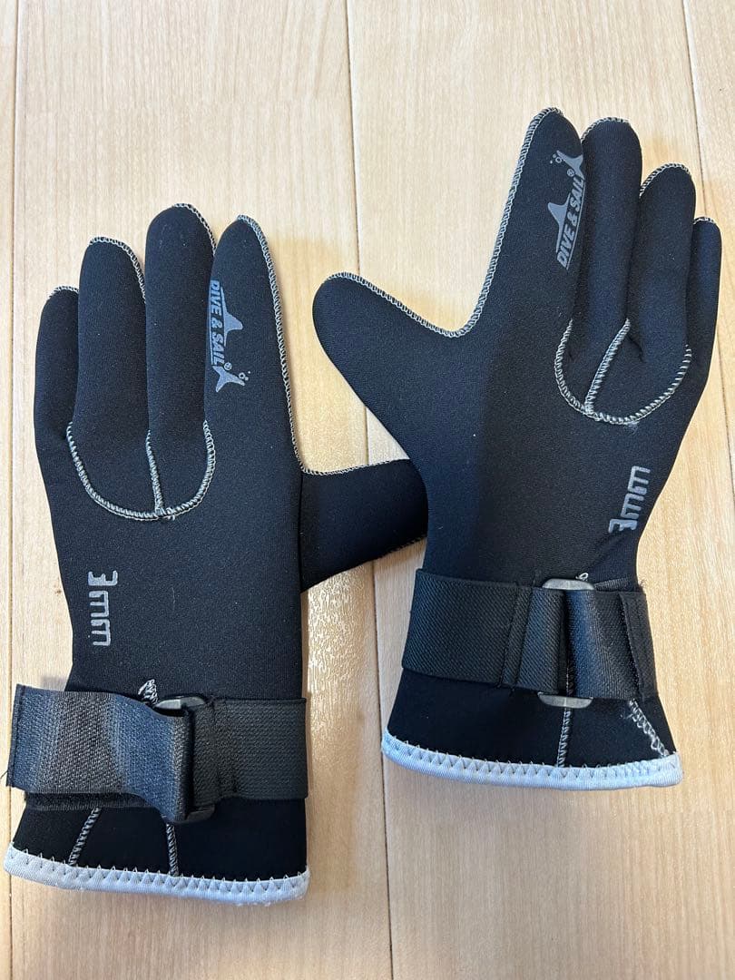 【美品】アクアラング 5.5mm ウェットスーツ メンズ XLサイズ 3点セット