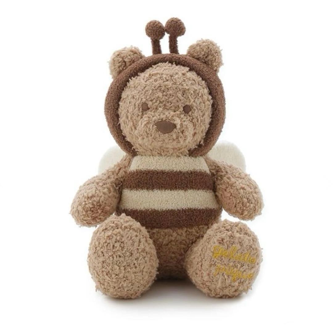 ジェラートピケ　ラッピング済み　ベビモコベアジャガードブランケット&ラトル