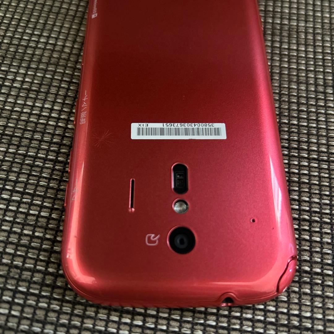 docomo ピンク　らくらくスマートフォン　視覚補助設定も可能！