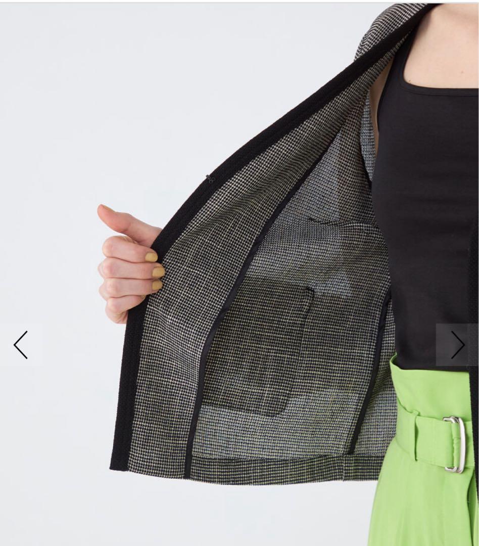 【一度入学式で着用】TOMORROWLAND ノーカラージャケット グレー　9号