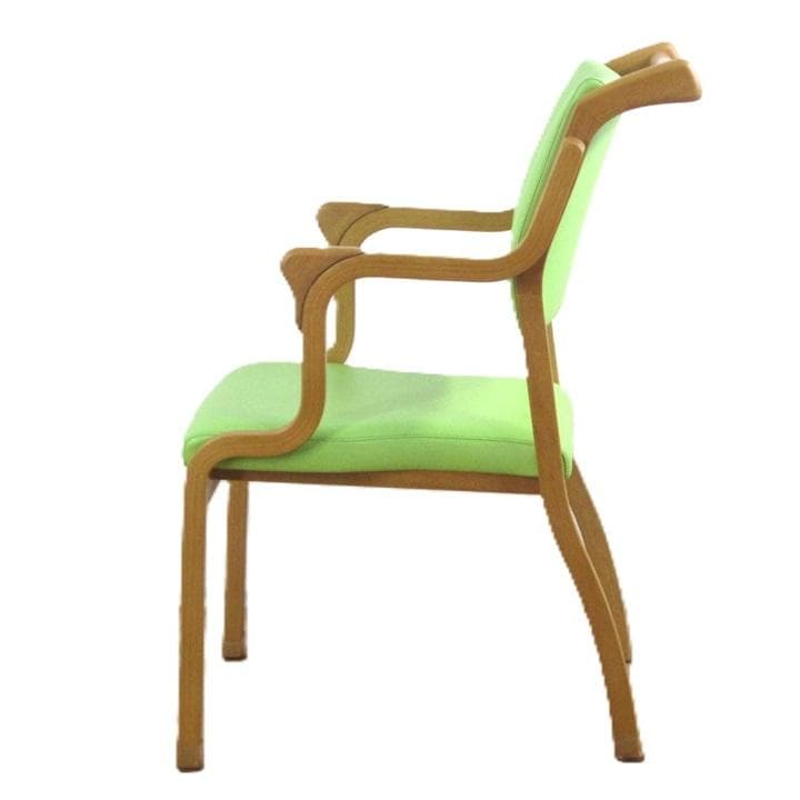 手摺付き介護用椅子　貞苅イス　ウエービングテープ　掛心地　良い　立ち上り易い