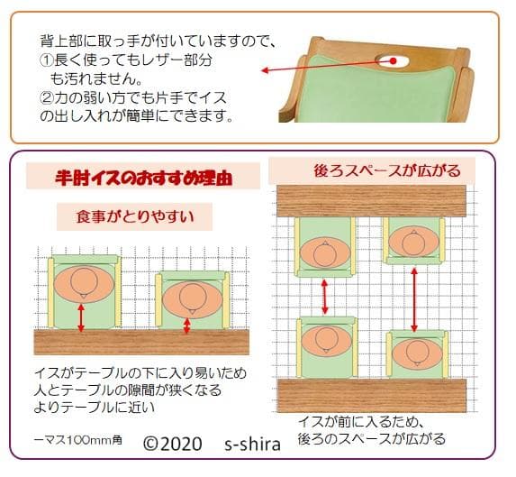 手摺付き介護用椅子　貞苅イス　ウエービングテープ　掛心地　良い　立ち上り易い