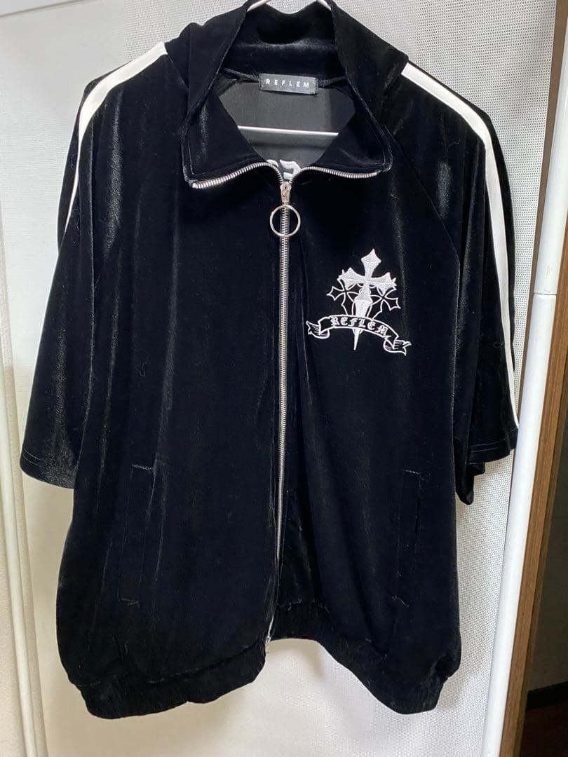 REFLEM【レフレム】ベロア刺繍トラックジャケット