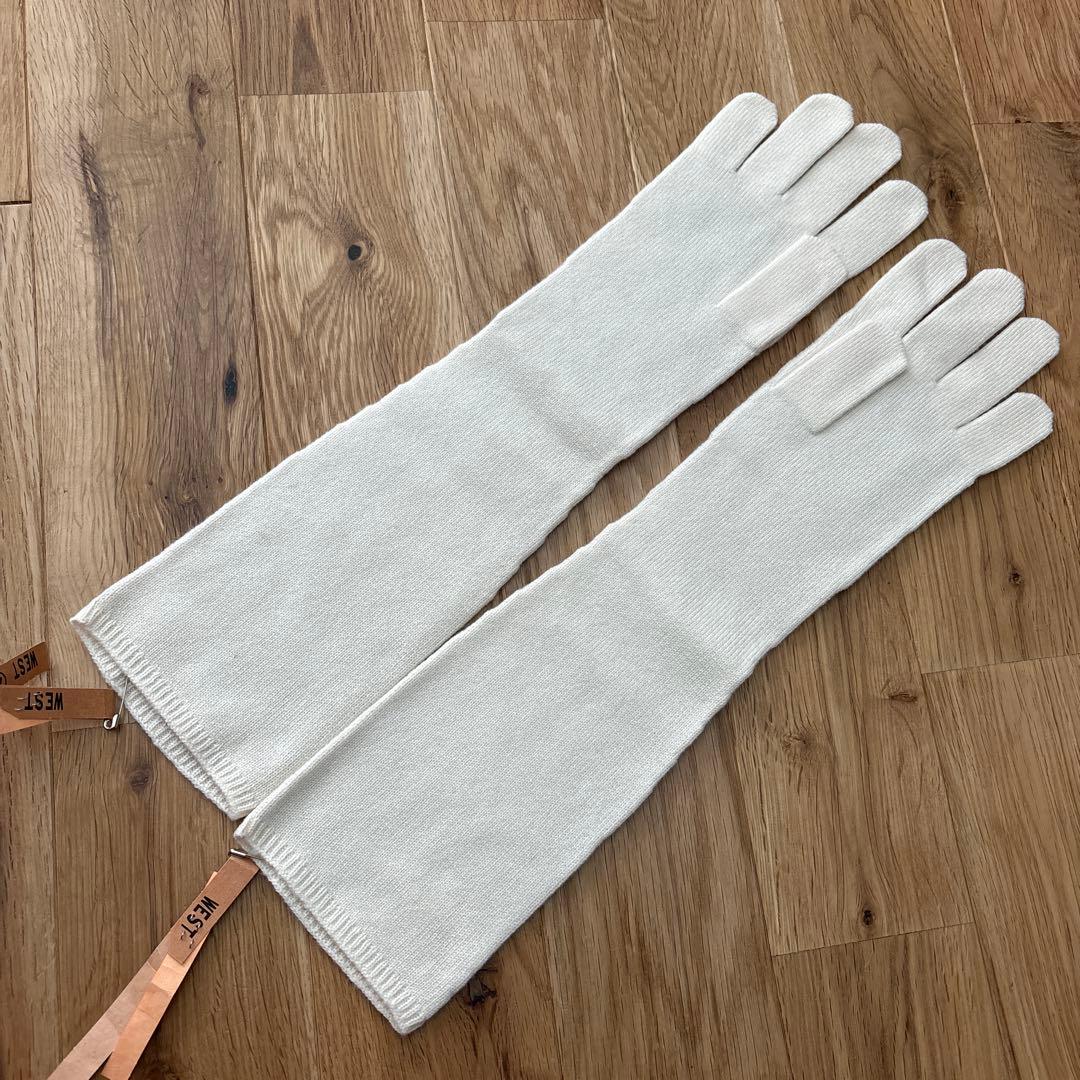 ルイヴィトン 手袋　ロング手袋　ココマーク ココチャーム　カシミヤ　オフ白