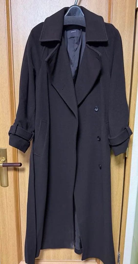 anuans 25AWウールトレンチコート ダークブラウン