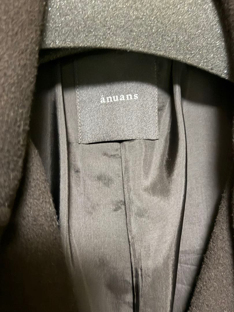 anuans 25AWウールトレンチコート ダークブラウン