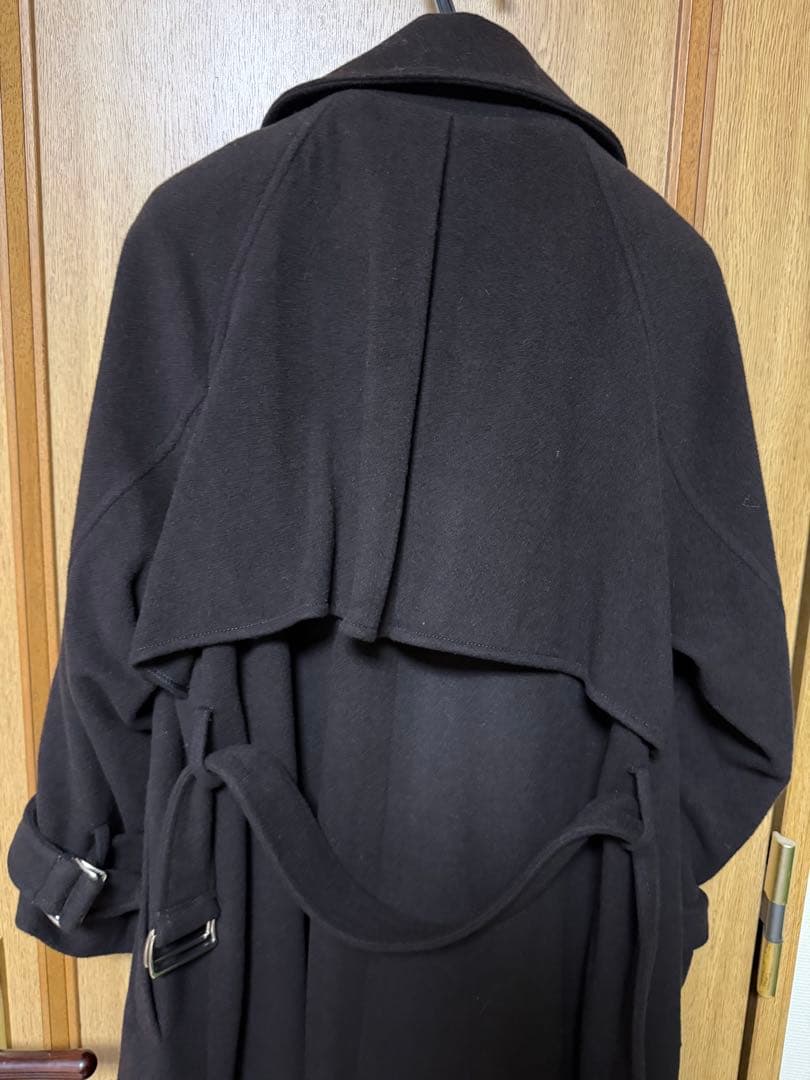 anuans 25AWウールトレンチコート ダークブラウン