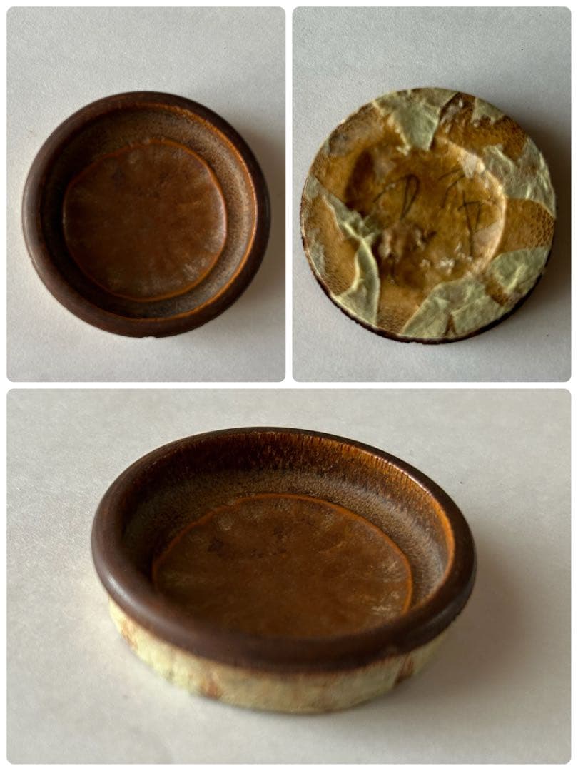 【48】【襖 引き手】  煤竹節丸引手 4個 (中古・難有)