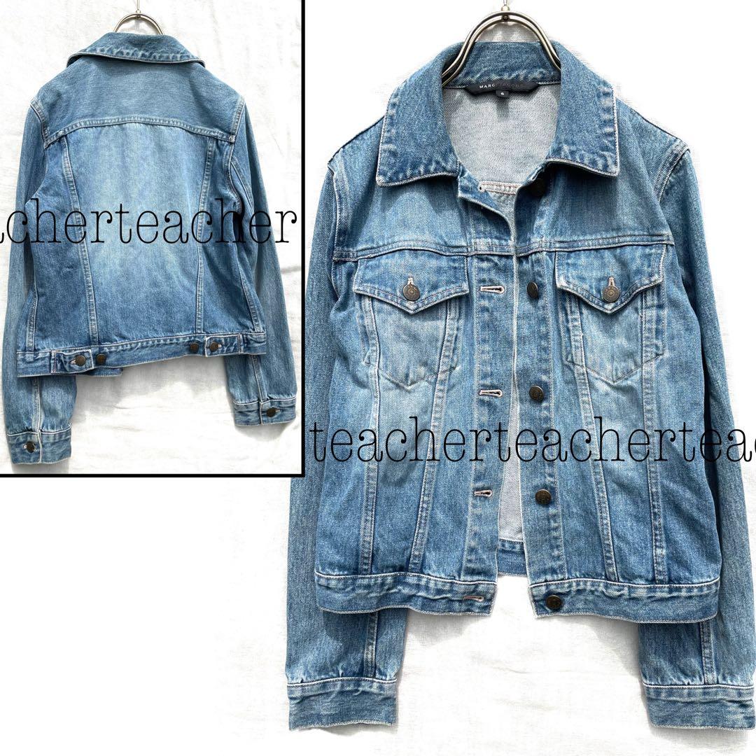 デニム Gジャン ヴィンテージ 加工 ブルー ピンク コットン100 コットン