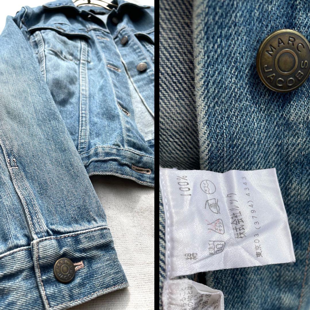 デニム Gジャン ヴィンテージ 加工 ブルー ピンク コットン100 コットン