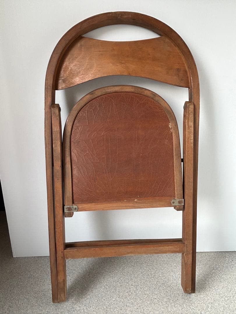 アンティーク　木製フォールディングチェア　　折り畳み椅子　古道具　ヴィンテージ