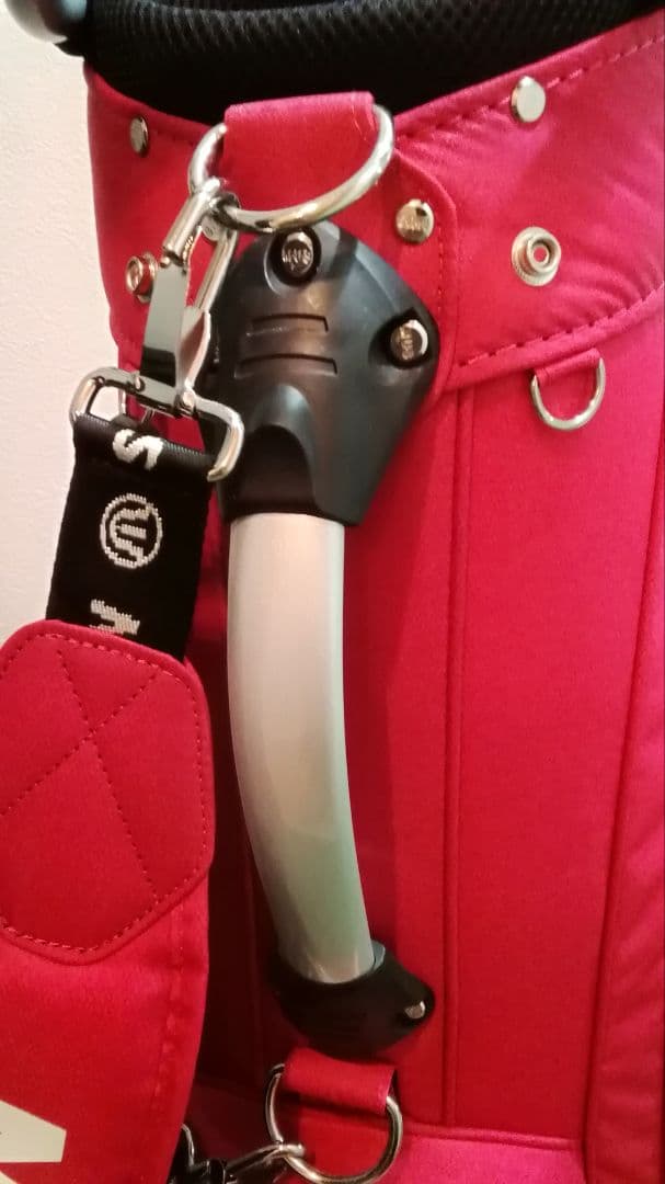 MUスポーツ　キャディバック　キャスター付き　ローリングソール　ピンク