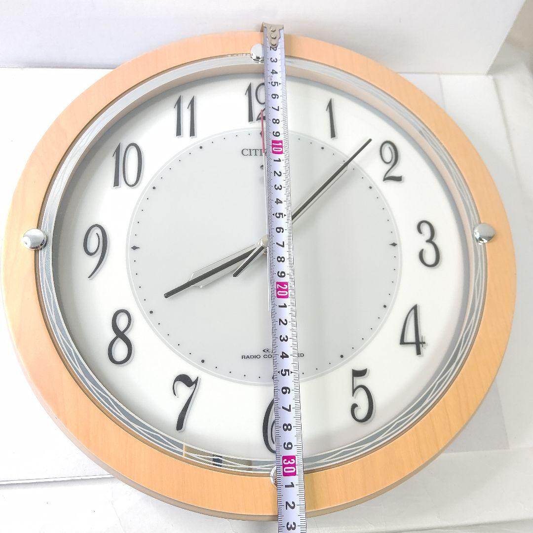 美品　シチズン　リズム　電波　ソーラー　掛け時計　サイレント秒針　クロック