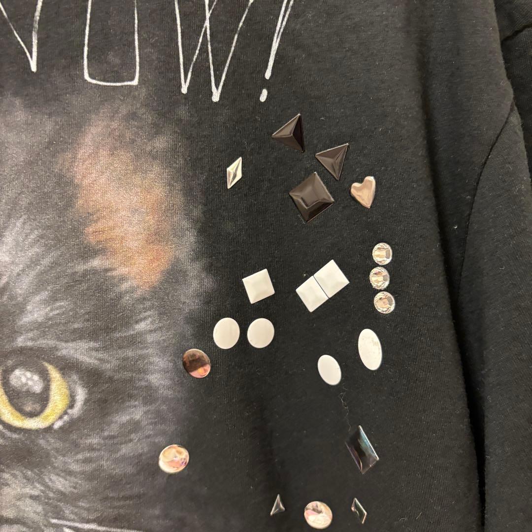 maison mihara yasuhiro tシャツ 黒　猫　シール