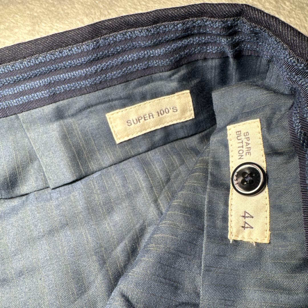 99 極美品　秋冬　インコテックス　スラックス　ネイビー　44 S