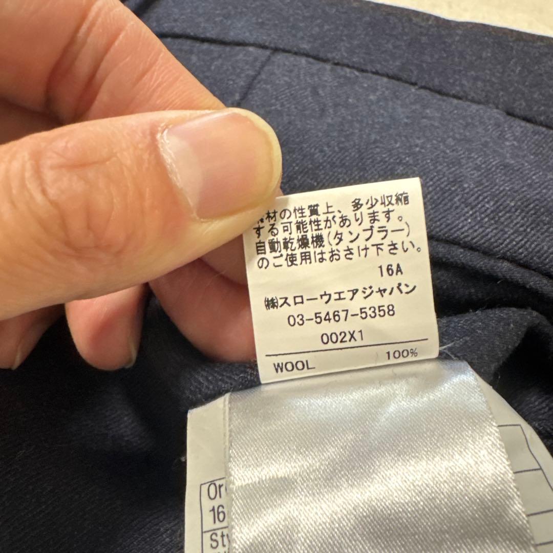 99 極美品　秋冬　インコテックス　スラックス　ネイビー　44 S