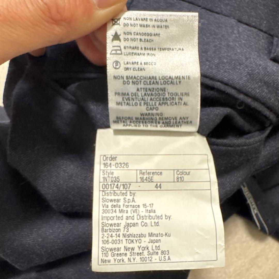 99 極美品　秋冬　インコテックス　スラックス　ネイビー　44 S
