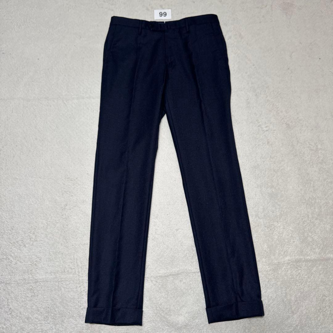 99 極美品　秋冬　インコテックス　スラックス　ネイビー　44 S