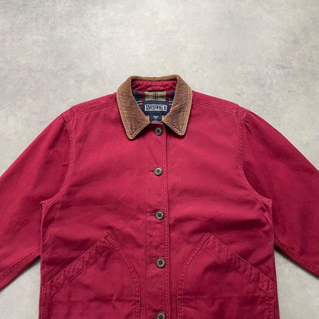 90s LANDS’END chore hunting jacket XS