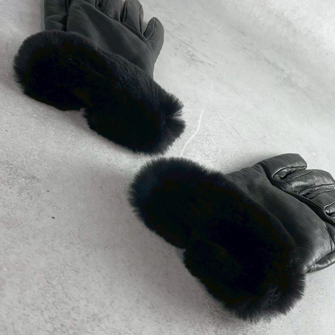rara様　HERMES エルメス　手袋　ラムレザー　ミンクファー　ケリー
