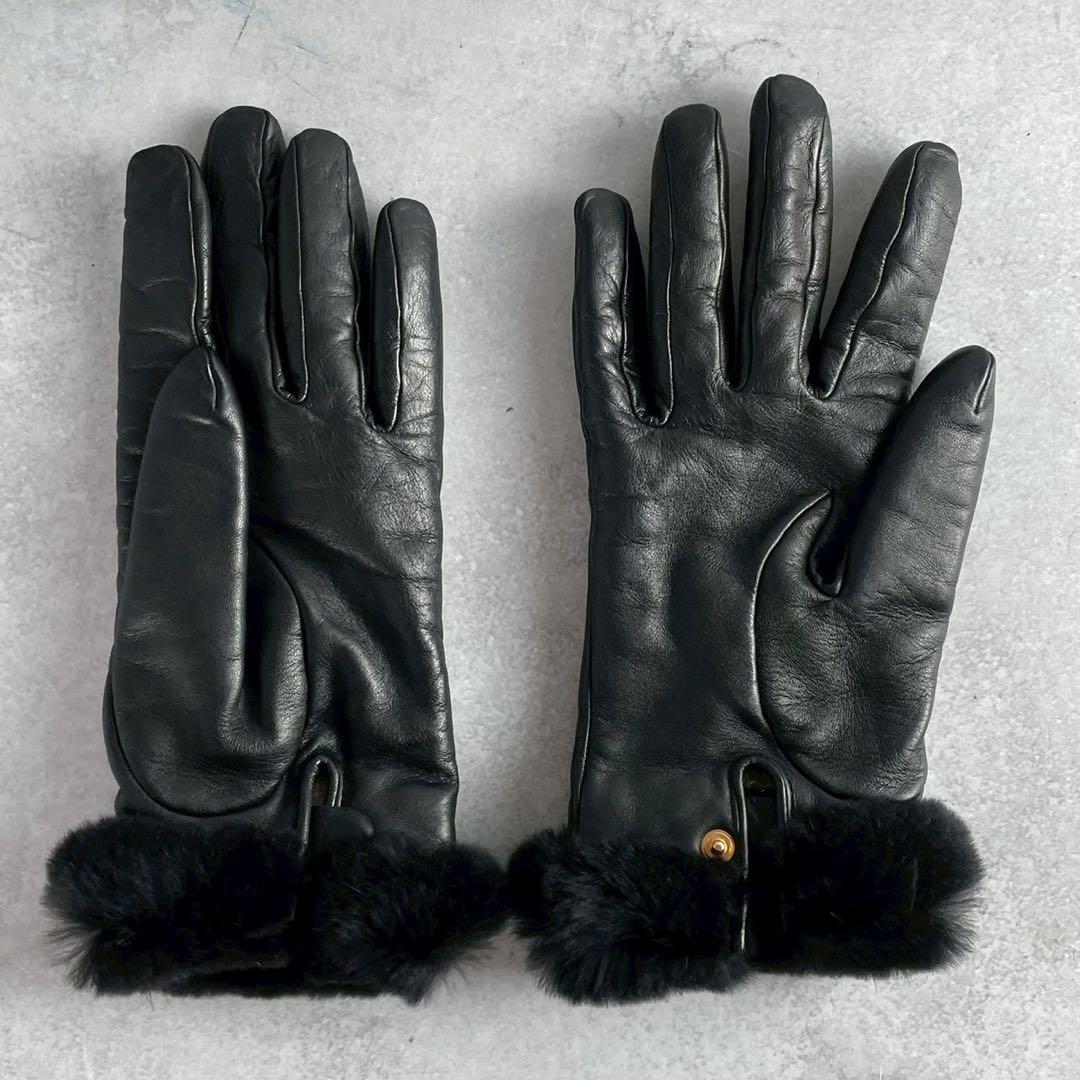 rara様　HERMES エルメス　手袋　ラムレザー　ミンクファー　ケリー