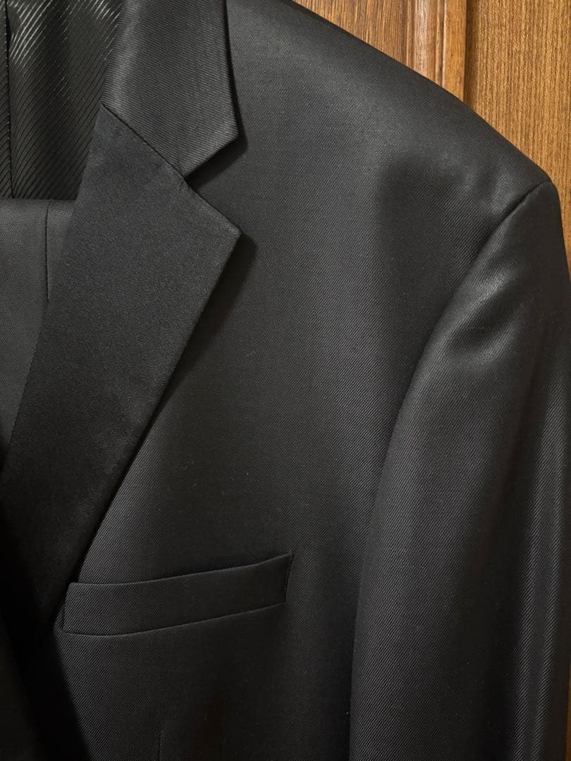 未着用 BOSS HUGO BOSS スーツ上下 50（US40R）光沢ブラック