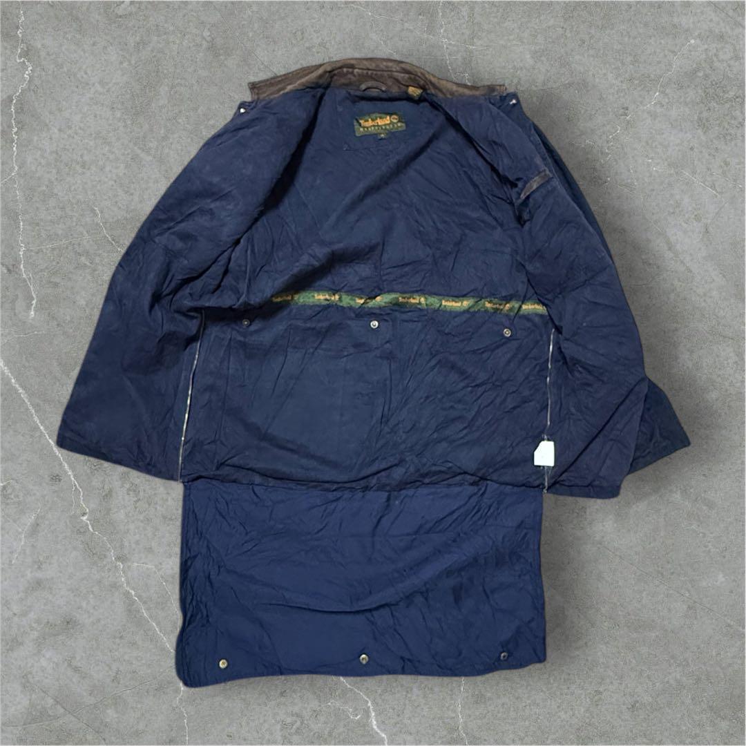 らいとティンバーランドダック地ハンティンググランパコアジャケット襟レザー