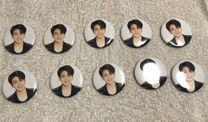BTS 公式　缶バッジ　ジョングク　10個