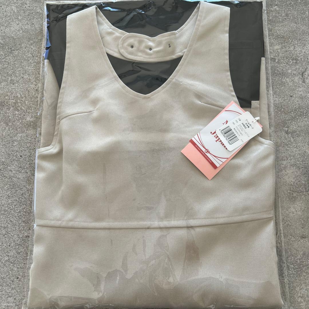 アームボーテ　【Mサイズ】エレガントベージュ＆ブラックローブエプロン ARB02