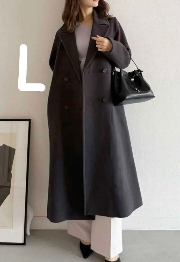 !へいちょー/マーキュリーデュオ　ウールロングチェスターコートグレー L