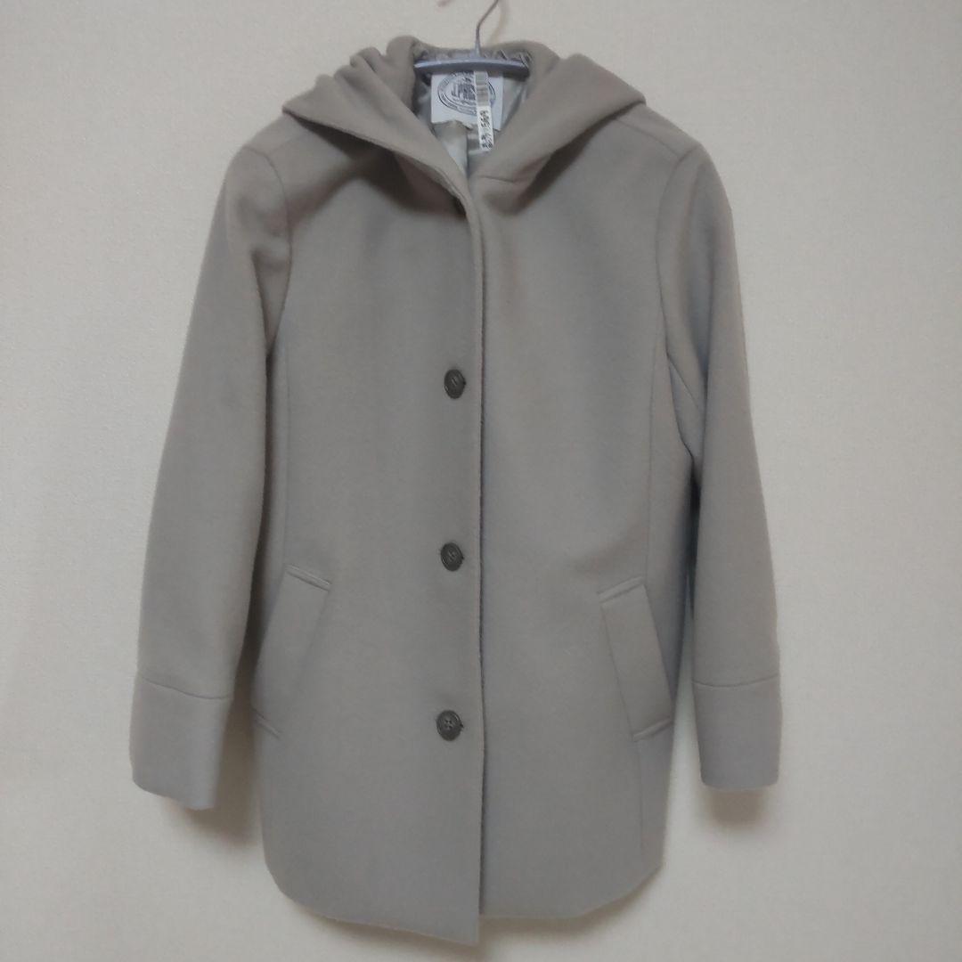 J.PRESS 　ショートビーバーフーデットコート　Sサイズ
