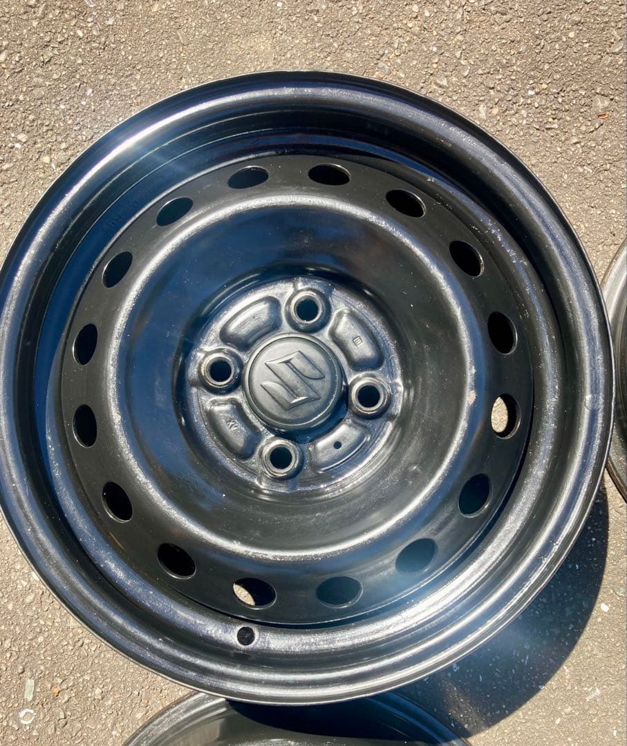 〜12/16まで値引きB ワイドリム 6J 14インチ鉄ホイールA+B合わせ4本