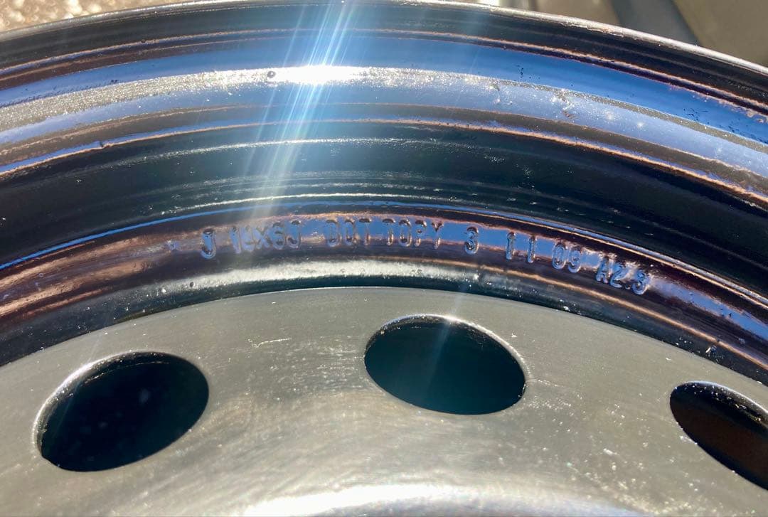 〜12/16まで値引きB ワイドリム 6J 14インチ鉄ホイールA+B合わせ4本