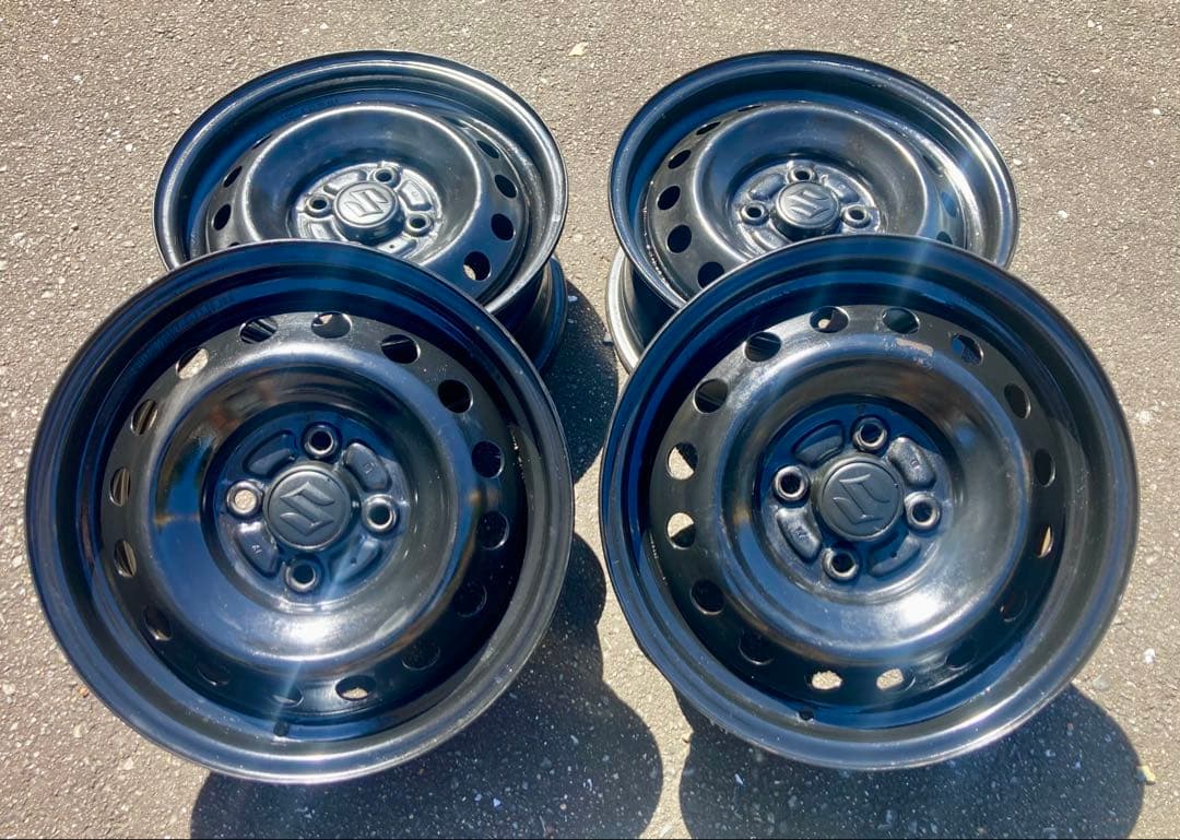 〜12/16まで値引きB ワイドリム 6J 14インチ鉄ホイールA+B合わせ4本