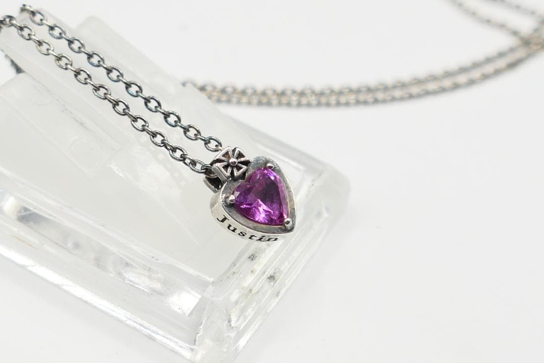 美品　ジャスティンデイビス　BRIGETTE　ネックレス　ハート　SNJ364