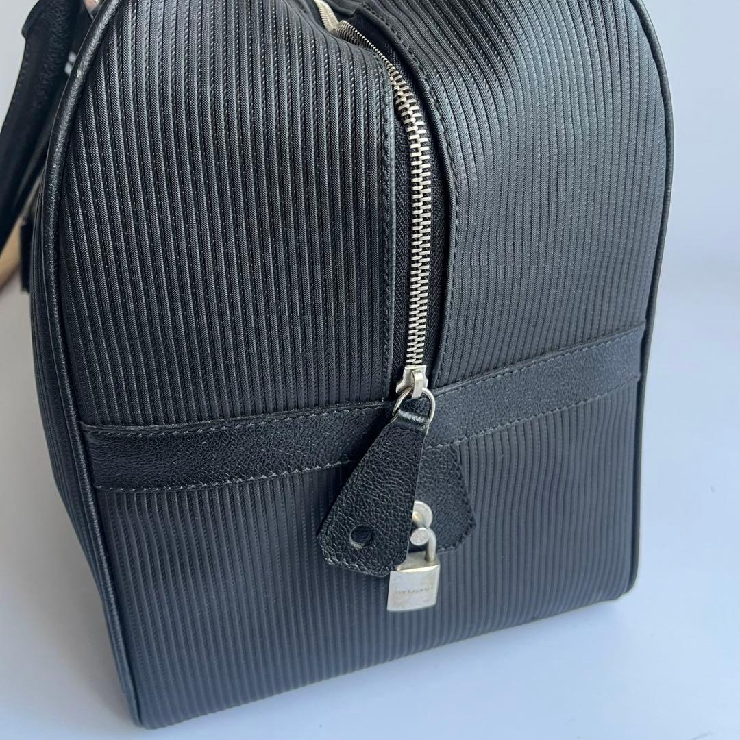 ✨極美品✨　BVLGARI ボストン　ハンドバッグ　レザー　革　黒