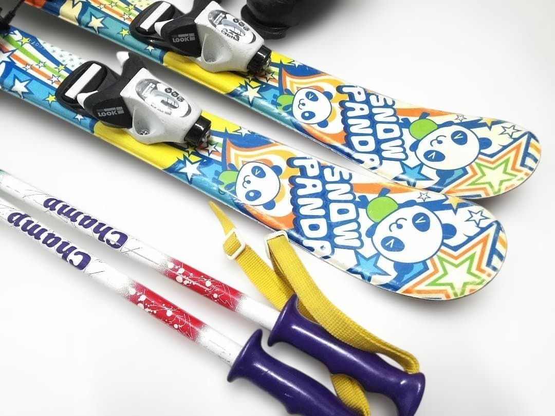 キッズ ジュニアスキー4点セットスワロー80cmブーツ ヘッド15-16.5cm