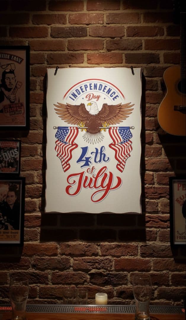 現品 アメリカン 壁掛け看板 BAR ガレージ ベース #星条旗 #白頭鷲