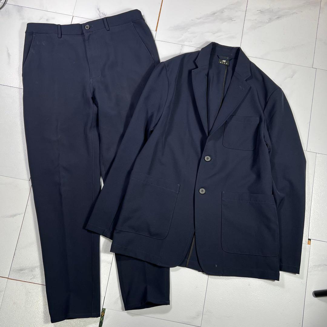 ニューバランス セットアップ テーラードジャケット ネイビー