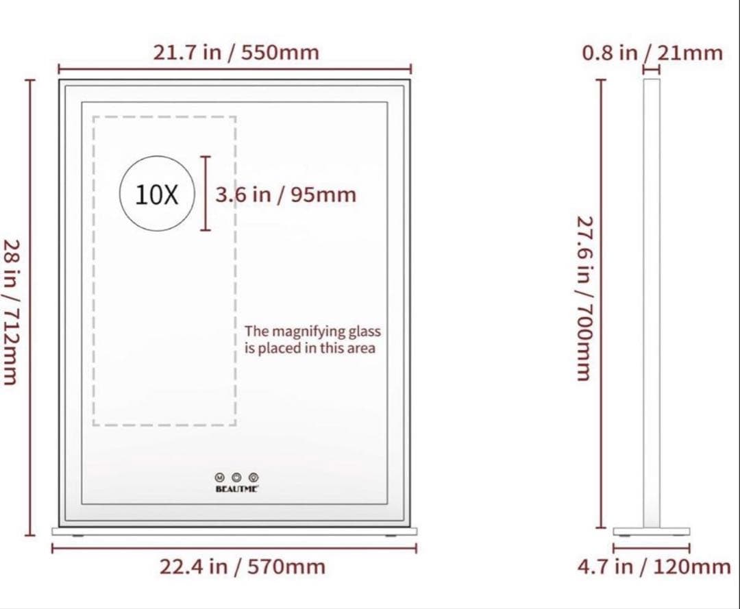 ハリウッドミラー 女優ミラー デスクミラー