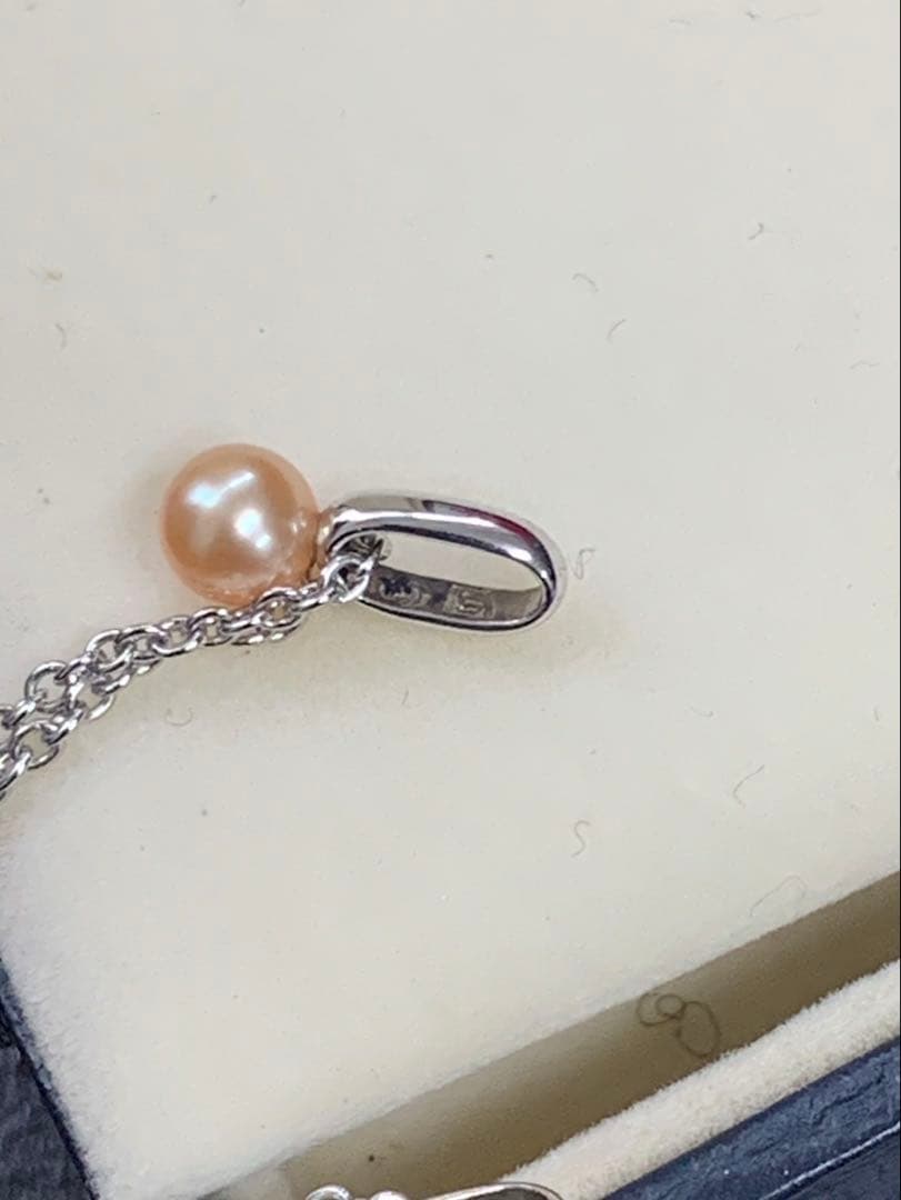 TASAKI タサキ 本真珠 アコヤ真珠 3粒 3連 デザイン ネックレス