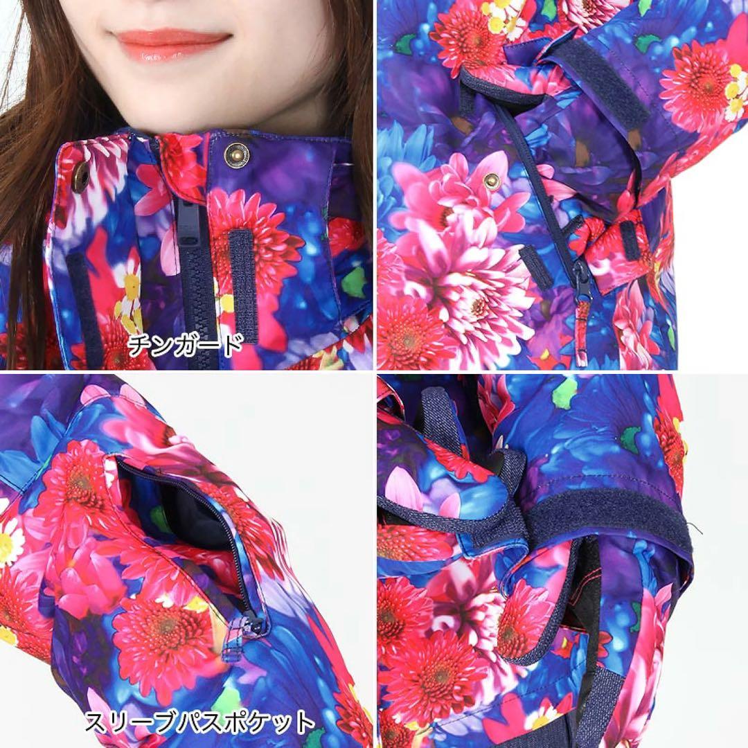 【新品未使用】タグあり ROXY 蜷川実花 コラボ スノージャケット 花柄 S