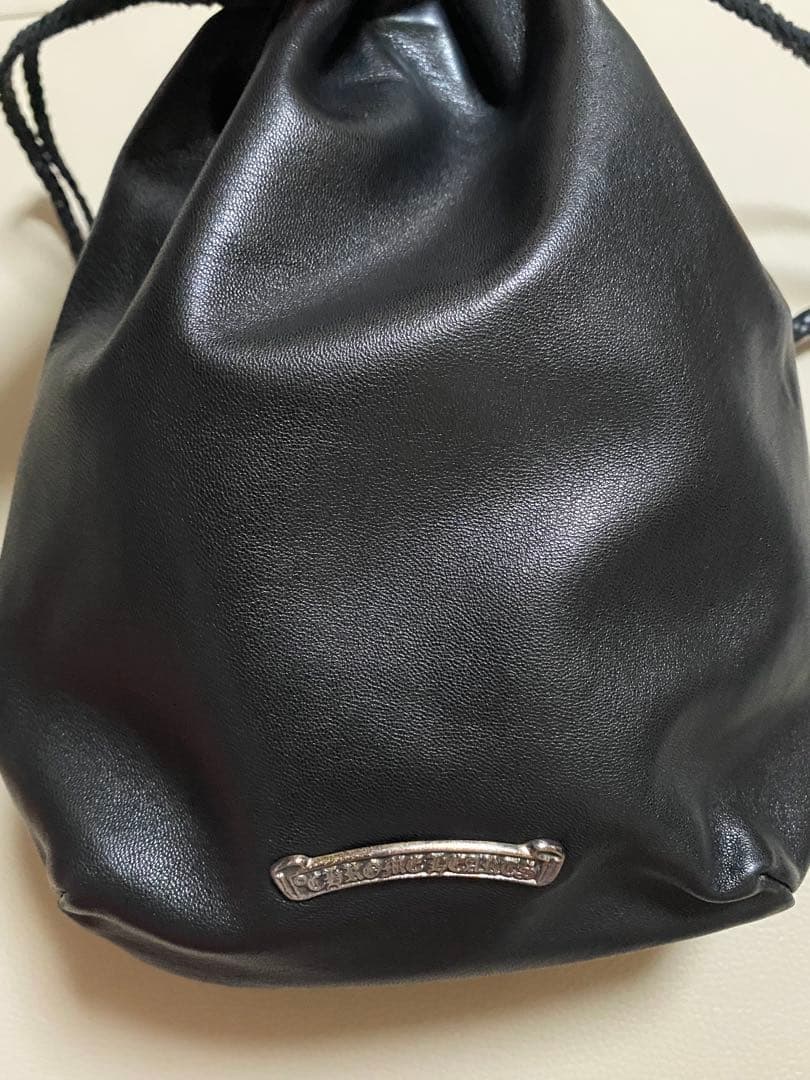 CHROME HEARTS クロムハーツ巾着レザーハンドバッグ