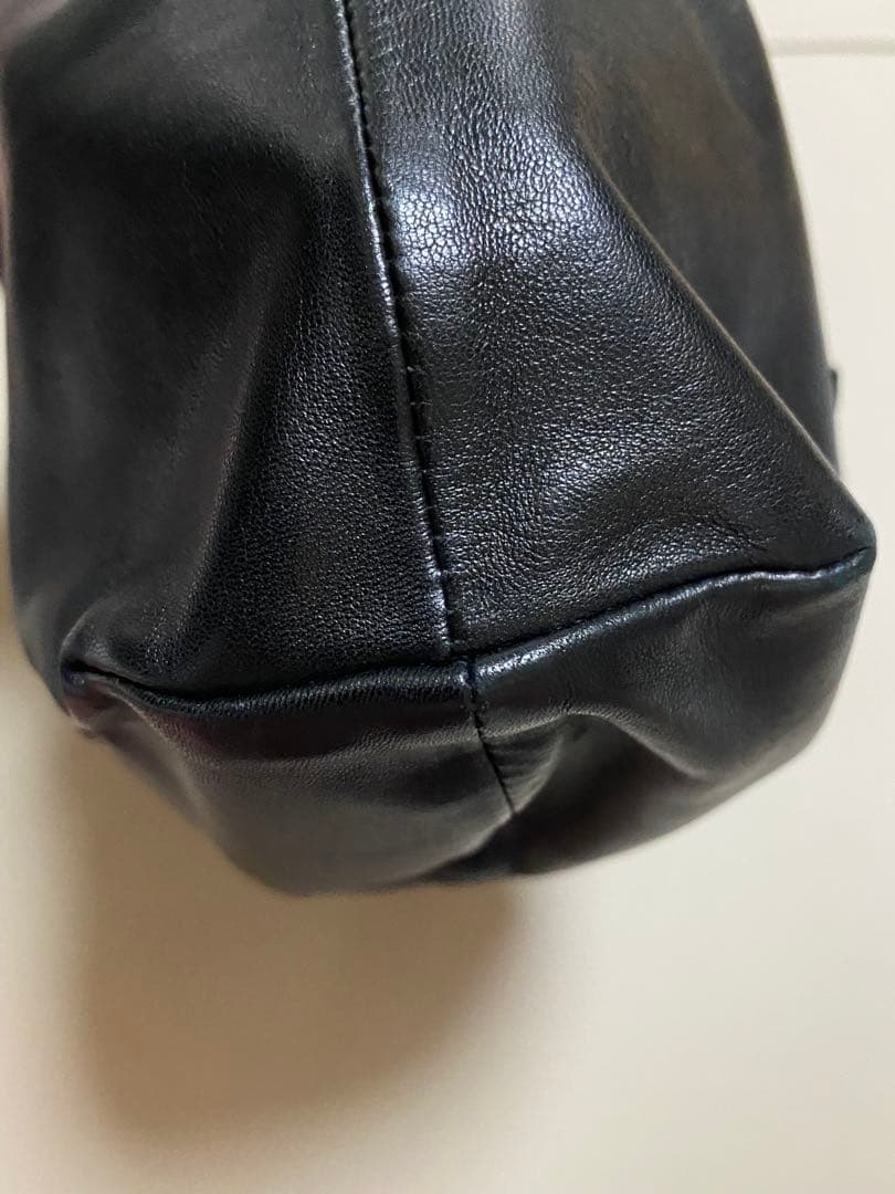 CHROME HEARTS クロムハーツ巾着レザーハンドバッグ