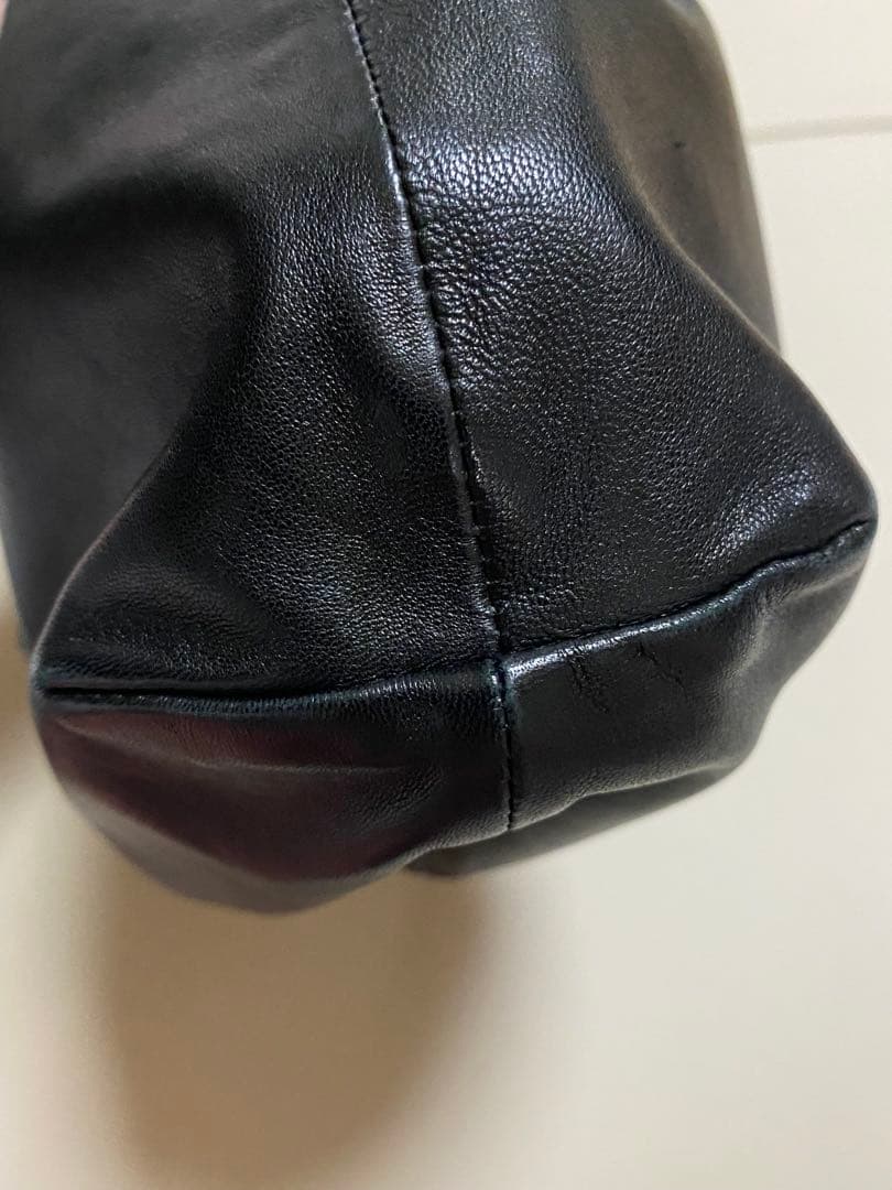 CHROME HEARTS クロムハーツ巾着レザーハンドバッグ